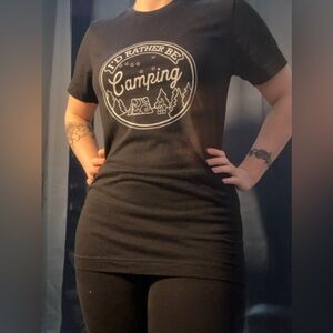 Black Camping Tee